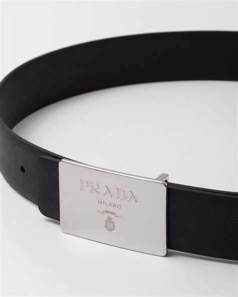 prada rectangle buckle belt|prada metal buckle nylon belt.